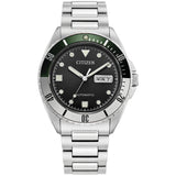 Citizen Sport Automatic Green Stainless Steel Watch NH7531-50E