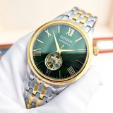 Citizen Mechanical Two-Tone Stainless Steel Strap Men Watch NH9134-83X