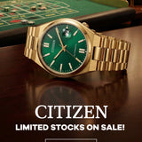 Citizen Tsuyosa Automatic Green Dial Gold Stainless Steel Men's Watch NJ0152-51X