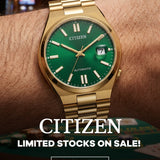 Citizen Tsuyosa Automatic Green Dial Gold Stainless Steel Men's Watch NJ0152-51X