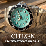 Citizen Mechanical Automatic Silver Stainless Steel Strap Men Watch NJ0170-83X