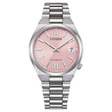 Citizen Mechanical Pink Dial Stainless Steel Strap Women Watch NJ0200-50Z
