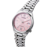 Citizen Mechanical Pink Dial Stainless Steel Strap Women Watch NJ0200-50Z