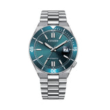 Citizen Tsuyosa Green Dial Stainless Steel Strap Men's Watch - Date Display | NJ0231-56L