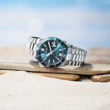 Citizen Tsuyosa Green Dial Stainless Steel Strap Men's Watch - Date Display | NJ0231-56L