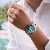 Citizen Tsuyosa Green Dial Stainless Steel Strap Men's Watch - Date Display | NJ0231-56L