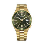 Citizen Tsuyosa Gold Stainless Steel Strap Men's Watch - Date Display | NJ0232-53X