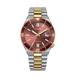 Citizen Tsuyosa Two-Tone Stainless Steel Strap Men's Watch - Date Display | NJ0234-58X