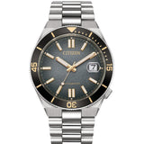 Citizen Tsuyosa Silver Stainless Steel Strap Men's Watch NJ0238-57E