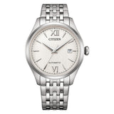 Citizen Mechanical Silver Stainless Steel Strap Men's Watch NJ0240-55A