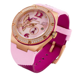 NSquare Gracefully Pink Genuine Leather Strap Women's Watch - NP01.3
