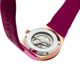 NSquare Gracefully Pink Genuine Leather Strap Women's Watch - NP01.3