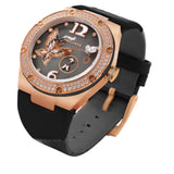 NSquare Gracefully Black Genuine Leather Strap Women's Watch - NP01.5