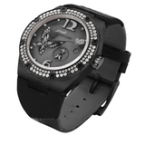 NSquare Gracefully Black Genuine Leather Strap Women's Watch - NP01.6