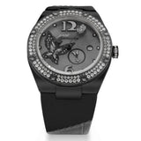 NSquare Gracefully Black Genuine Leather Strap Women's Watch - NP01.6