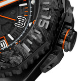 NSquare Ocean Speed Diver Swiss Black Rubber Strap Men's Watch - NS27.1