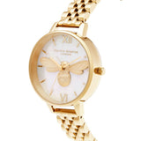 Olivia Burton Lucky Bee Dial Gold Stainless Steel Strap Women Watch OB16FB18
