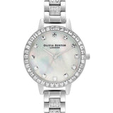 Olivia Burton Demi Treasure Silver Stainless Steel Strap Women Watch OB16MOP25