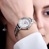 Olivia Burton Demi Treasure Silver Stainless Steel Strap Women Watch OB16MOP25