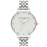Olivia Burton Classic White Dial Silver Stainless Steel Strap Women Watch OB16SE14