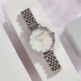 Olivia Burton Classic White Dial Silver Stainless Steel Strap Women Watch OB16SE14