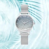 Olivia Burton Silver Milanese Strap Women Watch OB16US59