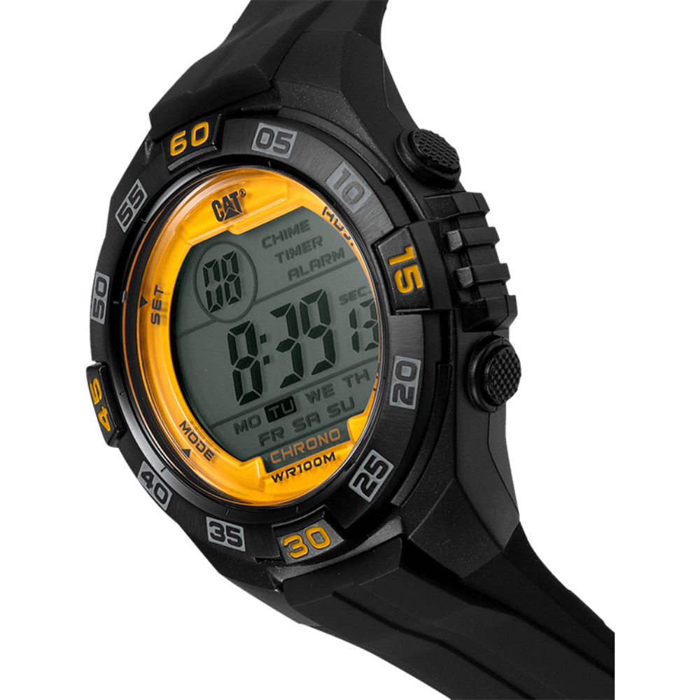 Caterpillar Digimax Black Resin Strap Men's Watch OC.167.21.247
