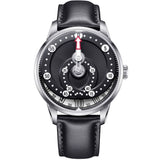 Mandetbrote Mechanical Exception Leather Strap Men's Watch - Orbital | Black