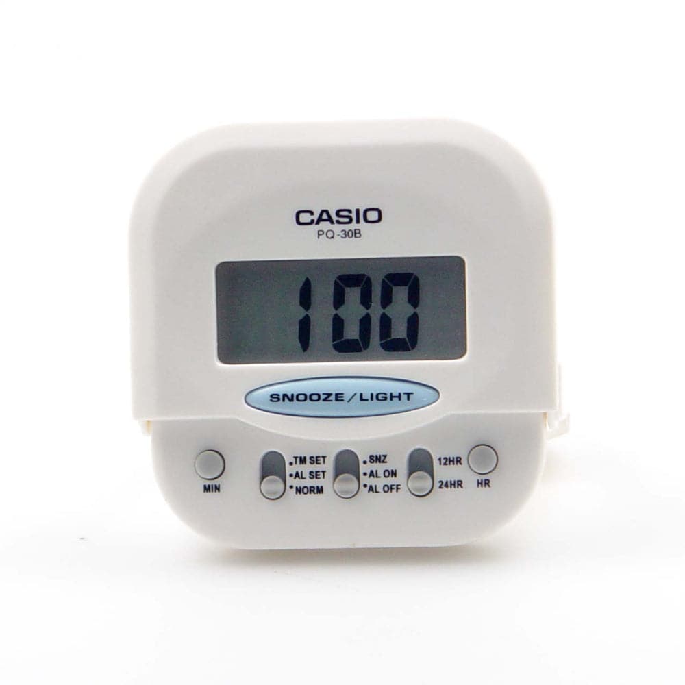 Casio Clock Traveller Small Size White Digital Snooze Alarm Table Cloc