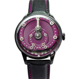 Mandetbrote Mechanical Exception Leather Strap Men's Watch - Orbital | Purple Crush