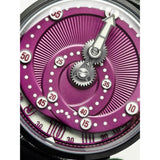 Mandetbrote Mechanical Exception Leather Strap Men's Watch - Orbital | Purple Crush