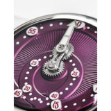 Mandetbrote Mechanical Exception Leather Strap Men's Watch - Orbital | Purple Crush