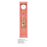 Mapple Leaf Montreux Slimline Quartz Grandfather Clock – Light Jade / Coral Pink Model 6625
