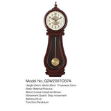 Mapple Leaf Kensington Heritage Pendulum Wall Clock – Chestnut Brown Model 2007