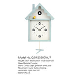 Mapple Leaf Alpine Cuckoo Pendulum Wall Clock – Signal White Model 2036