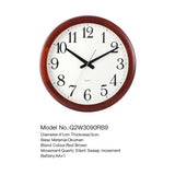 Mapple Leaf Richmond Silent Wall Clock – Red Brown Model 3090#