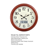 Mapple Leaf Verona LCD Pine Wall Clock – Apricot Model 4310# LCD