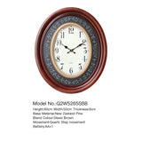 Mapple Leaf Windsor Oval Wall Clock – Steed Brown Model 5265#
