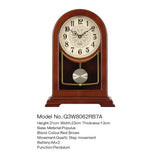 Mapple Leaf Heritage Eagle Pendulum Mantel Clock – Red Brown Model 8062#