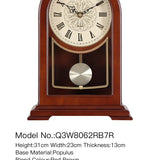 Mapple Leaf Heritage Eagle Pendulum Mantel Clock – Red Brown Model 8062#
