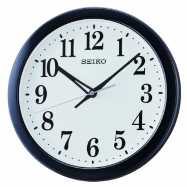 Seiko Clock White Dial Round Wall Clock QHA012K