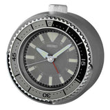 Seiko Clock Gray Case Round Wall Clock QHE207N