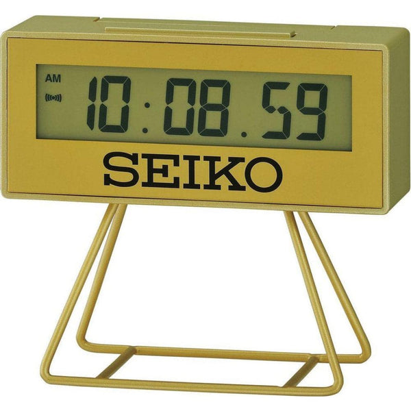 Seiko Clock Road Running Electronics Desk Clock QHL062G