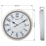 Seiko Clock White Dial Round Wall Clock QXA801W