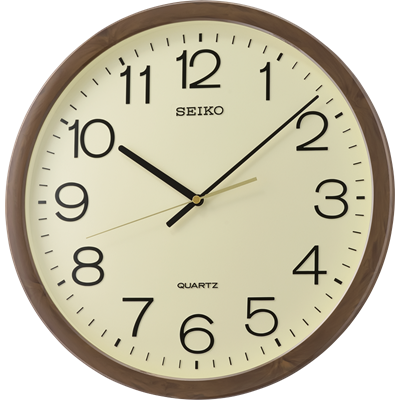 Seiko Wall Cream Clock Brown Marble QXA808B