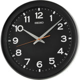 Seiko Clock Black Round Wall Clock QXA835K