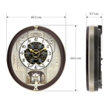 Seiko Melodies in Motion Round Wall Clock QXM291B