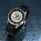 Maserati Sorpasso Black Leather Strap Men's Watch - Skeleton Dial | R8821124004