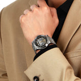 Maserati Skeleton Dial Silver Stainless Steel Strap Men Watch R8823118015