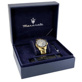 Maserati Automatic Black Dial Gold Stainless Steel Strap Men Watch R8823140003